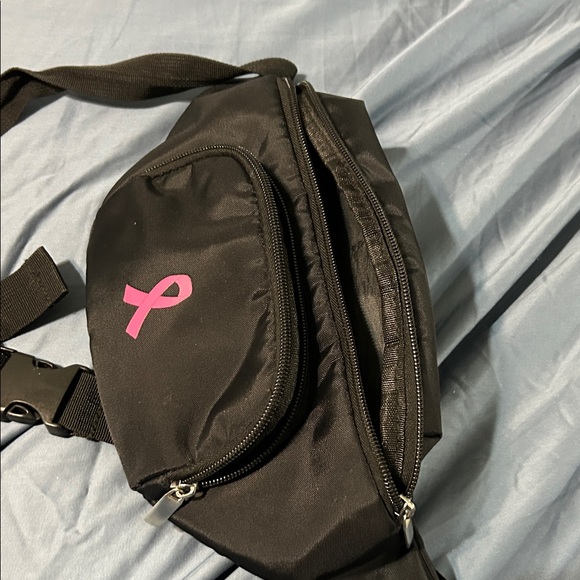 Black Fanny Pack with Pink Ribbon for Breast Cancer. Used very little. 2 pouches - Picture 9 of 9